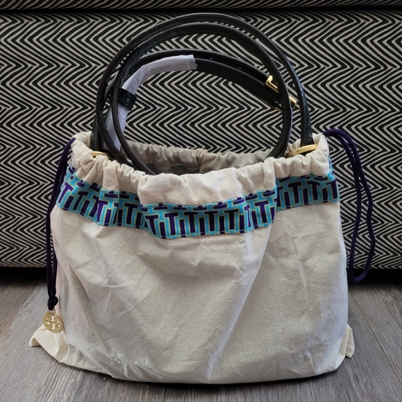 NEW Tory Burch Lee Radziwill Saddlebag - Picture 12 of 16